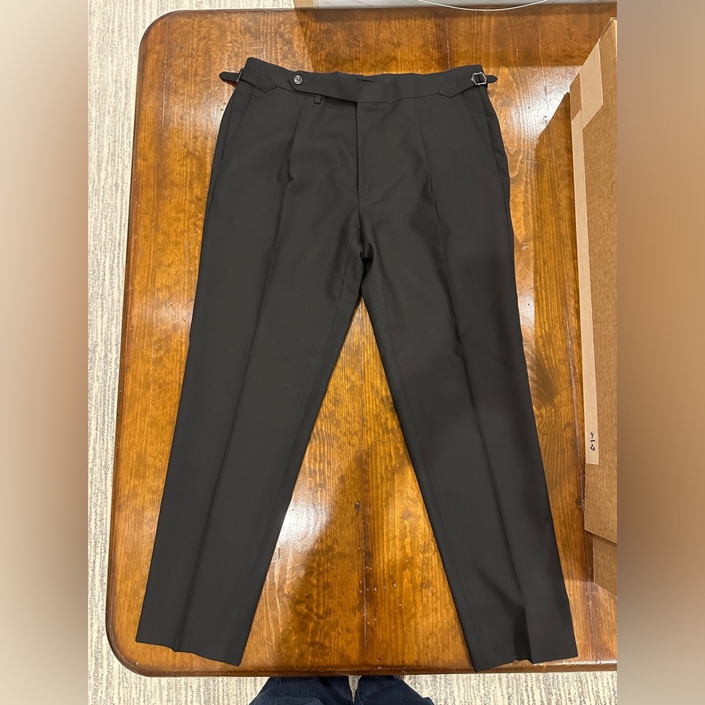 Suitsupply Black Wool Trousers